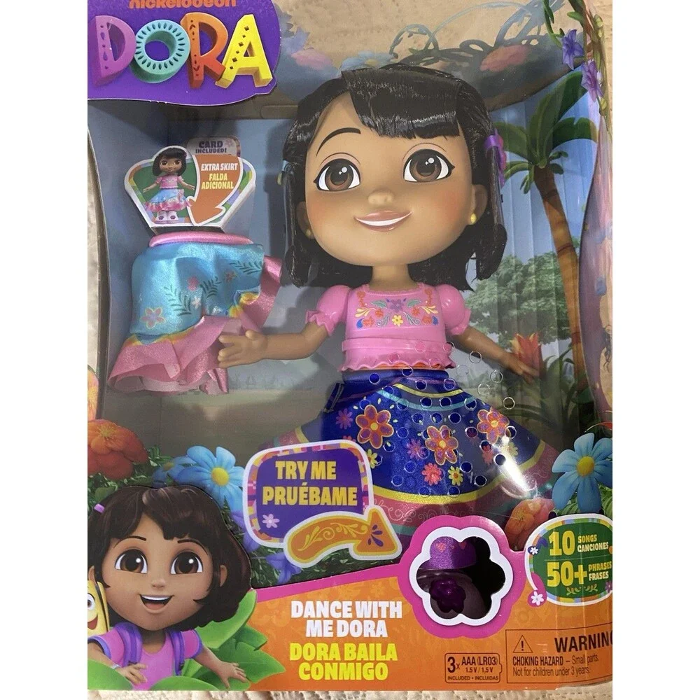 Nickelodeon Dance With Me Dora Interactive Doll Playset, 2 Skirts, 10 Songs